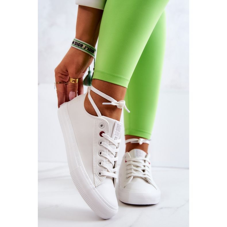 Niske kožne tenisice Big Star JJ274007 Bijele bijela 1