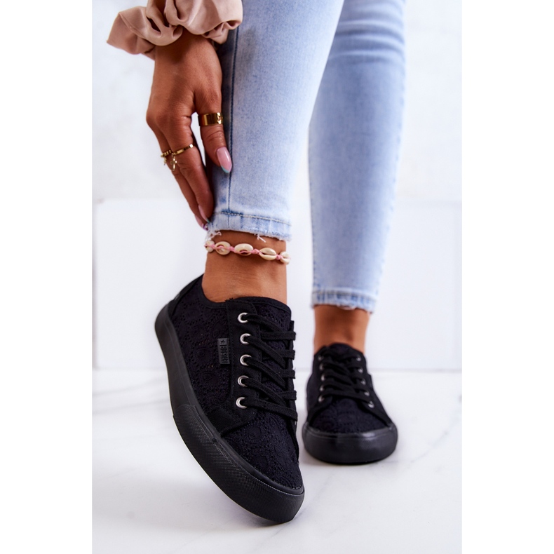 Ažur tenisice Big Star JJ274064 Crne crna 2