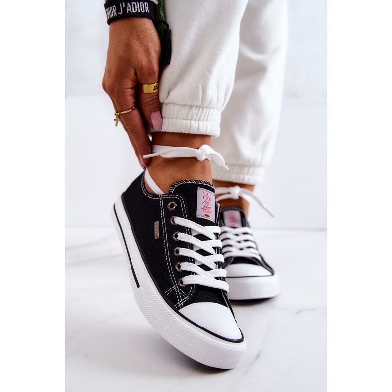 Cross Jeans Ženske klasične tenisice Cross traperice JJ2R4011C crne crna 1