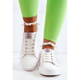 Cross Jeans Ženske niske tenisice Cross traperice JJ2R4053C Bijele bijela 2