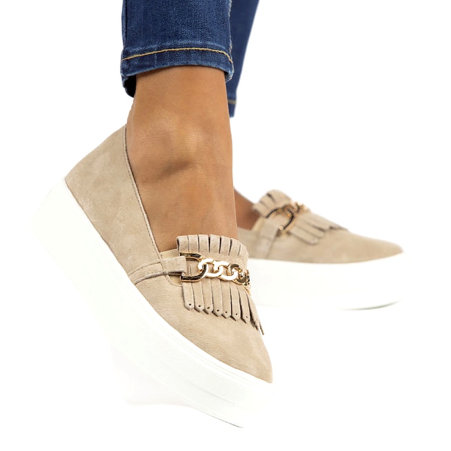 Lordsy ženske kožne cipele Filippo DP3532 / 22 Bež 1