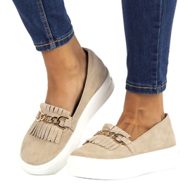 Lordsy ženske kožne cipele Filippo DP3532 / 22 Bež 7