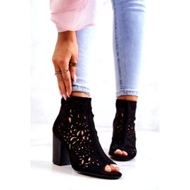 FB1 Crne ažurne čizme na post Bretanji crno 1