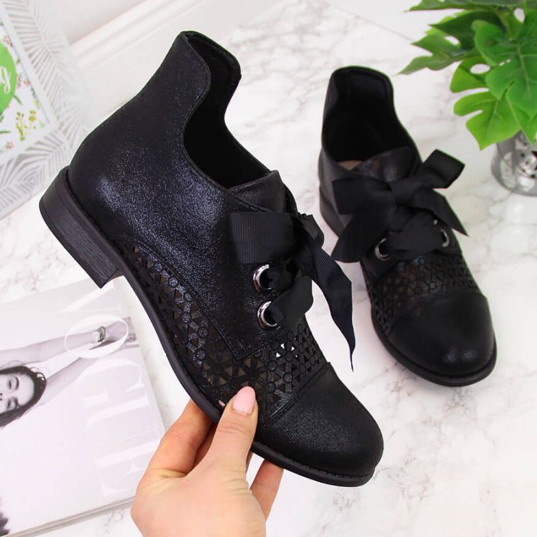 Proljetne ažurne čizme Jezzi W JEZ319A crne crna 1