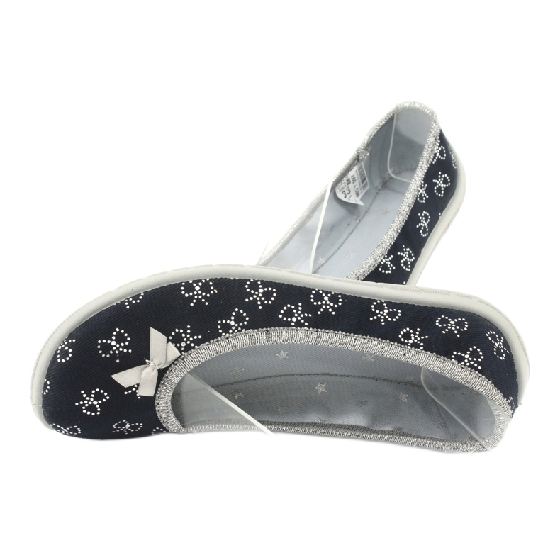 Befado dječje balerinke s mašnom 980Y097 crne crno 3