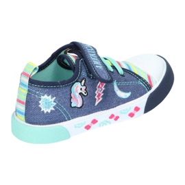 American Club Velcro Boys tenisice American Ten14/22 traperice kožni umetnuti plava 4