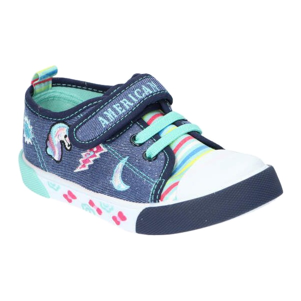 American Club Velcro Boys tenisice American Ten14/22 traperice kožni umetnuti plava 2