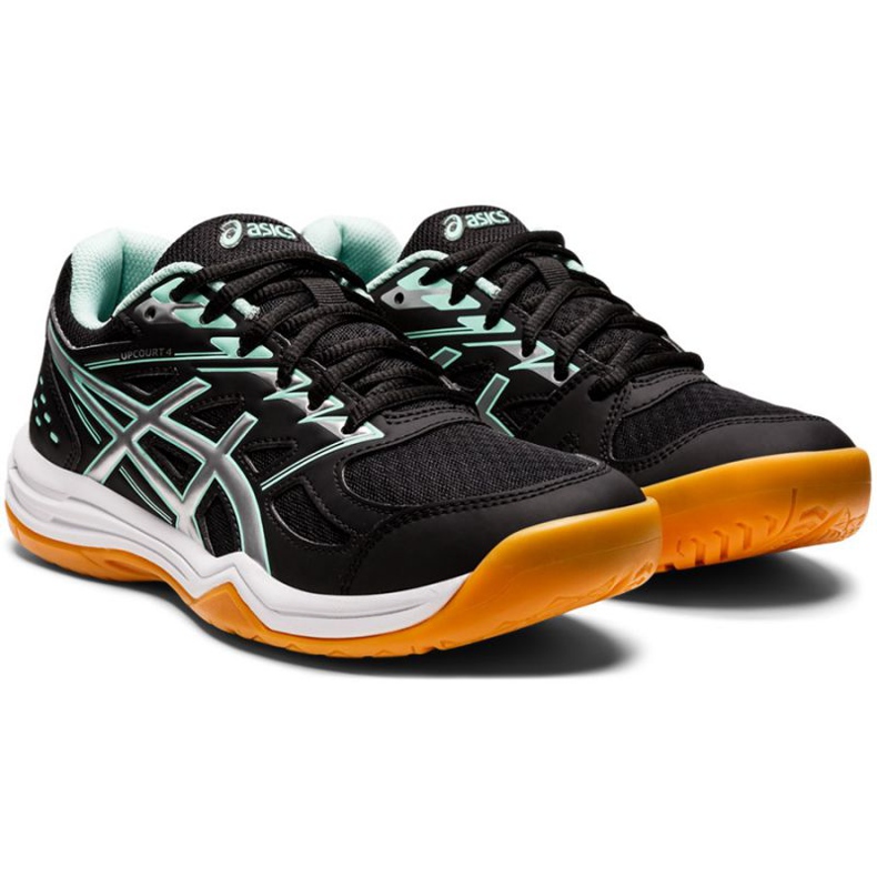 Asics Upcourt 4 W 1072A055 013 tenisice za odbojku crna crna 1
