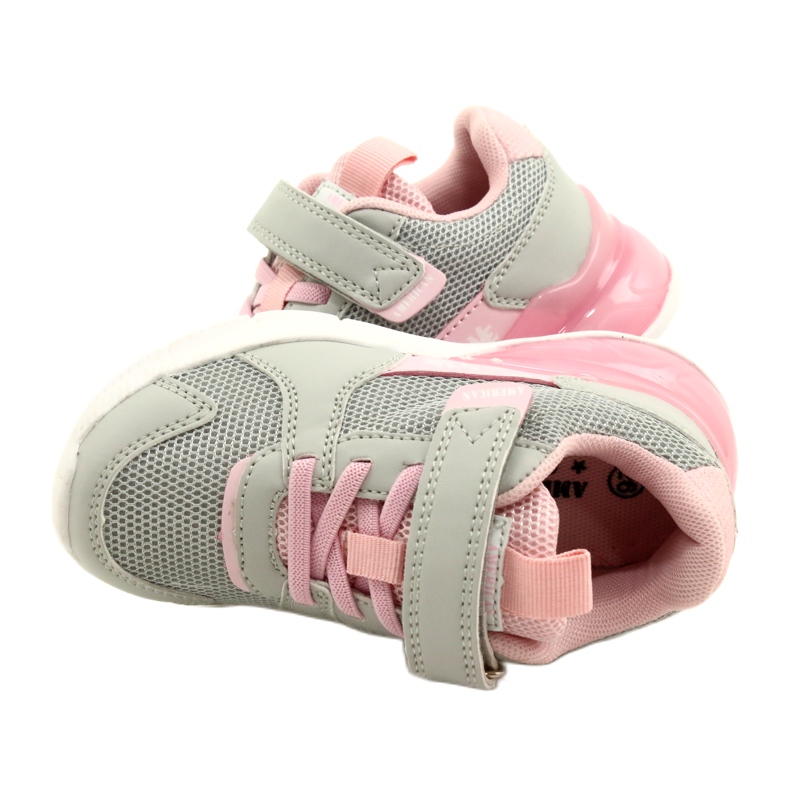 Sportski ženski American Club ES72/22, siva i roza 4