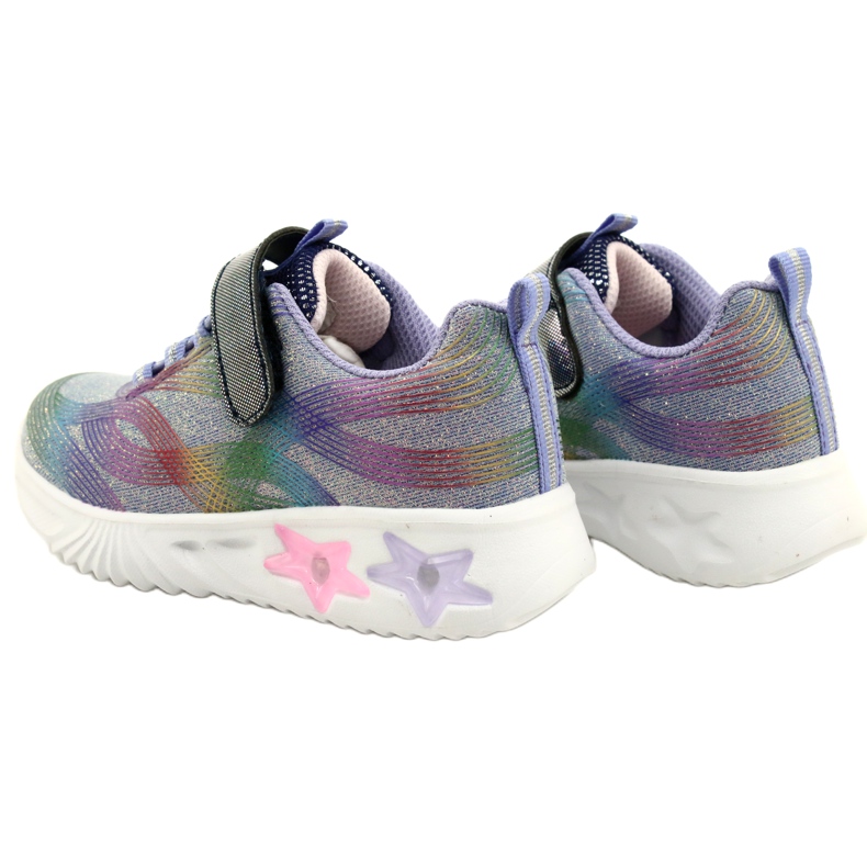 American Club ADI Sports Shoes LED Glowing Velcro ES87 / 22 Purple ljubičasta 6