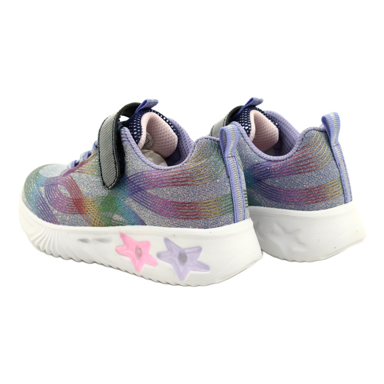 American Club ADI Sports Shoes LED Glowing Velcro ES87 / 22 Purple ljubičasta 5