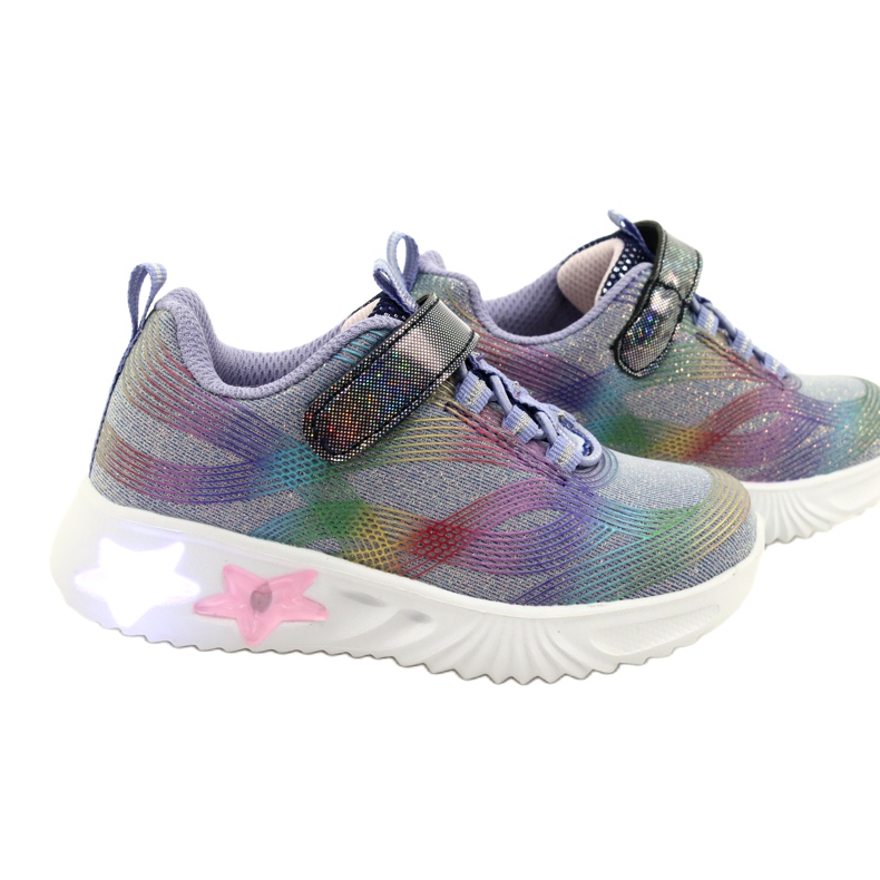 American Club ADI Sports Shoes LED Glowing Velcro ES87 / 22 Purple ljubičasta 7