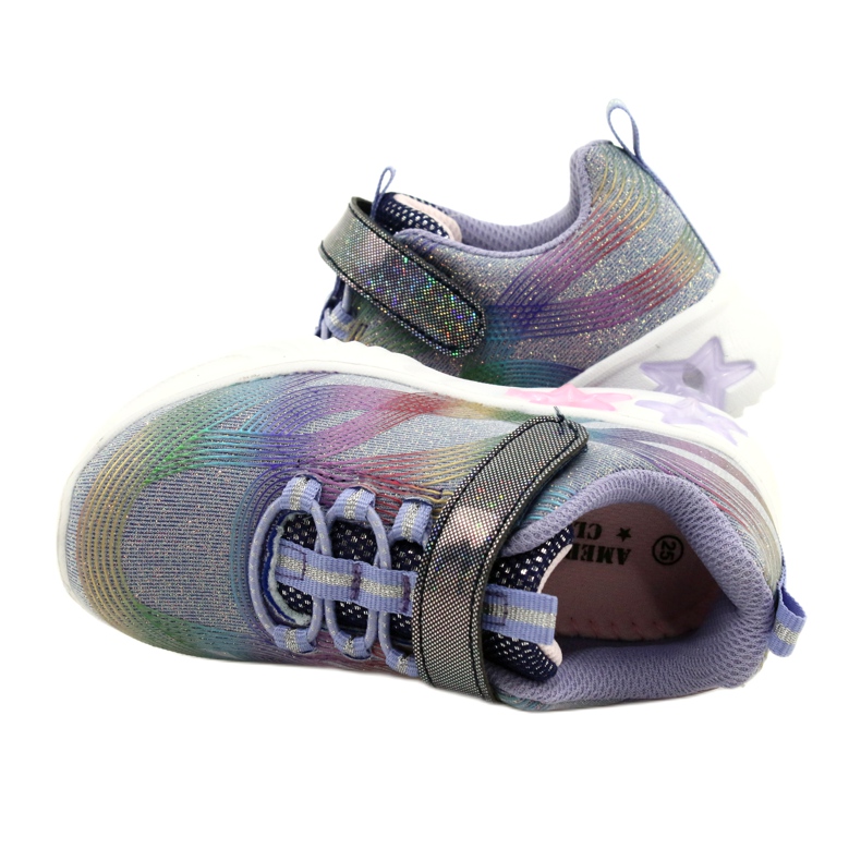 American Club ADI Sports Shoes LED Glowing Velcro ES87 / 22 Purple ljubičasta 4