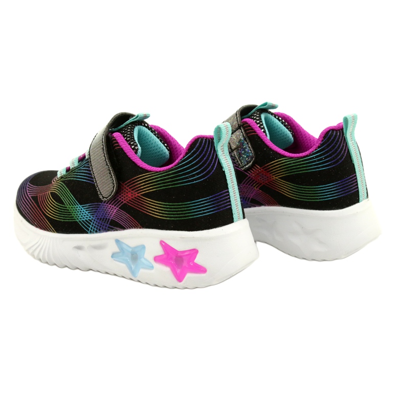 American Club ADI Sports Shoes LED Glowing Velcro ES87 / 22 Black crna višebojan 5