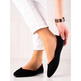 VINCEZA prugaste balerine crno 2