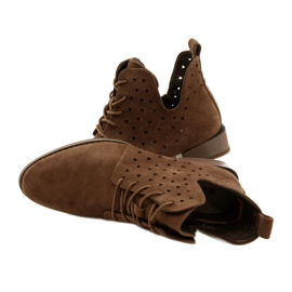 Ženske antilop čizme Daszyński Brown SA197-10 smeđa 6