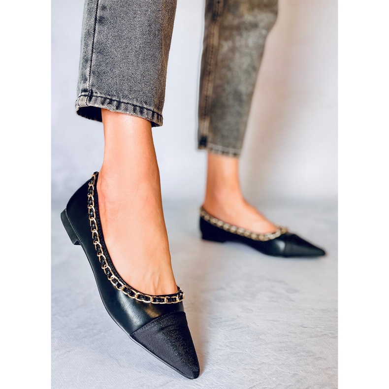 Balerine s lancem Sabina Black crna 1