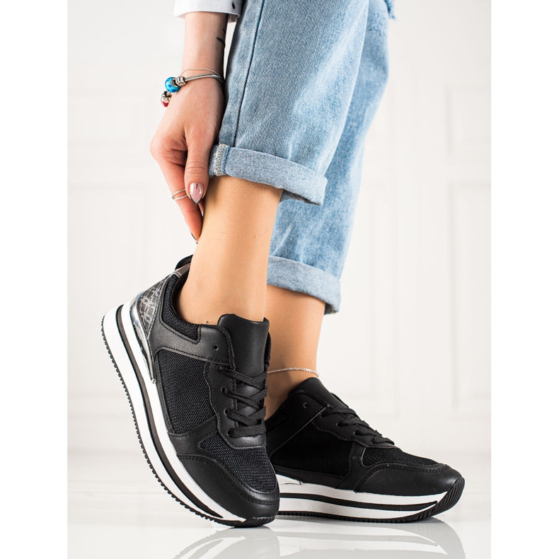 Diamantique Crne tenisice s mrežom crna 1