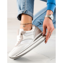 TRENDI Grey se šulja na platformu bijela siva 1