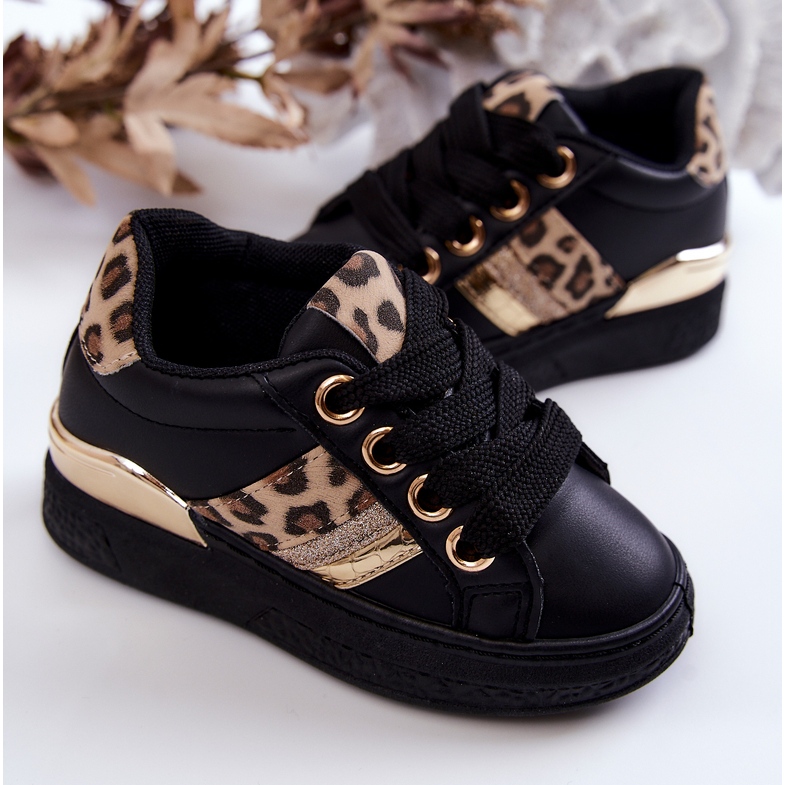 FR1 Crne trixie sportske cipele od leopard kože crno 2