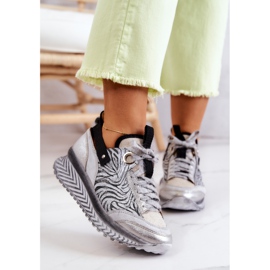 Ženske kožne tenisice Maciejka 04916-03 sive siva 2