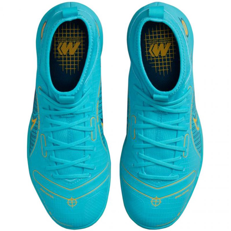 Nogometne cipele Nike Mercurial Superfly 8 Academy Ic Jr DJ2860 484 plava plava 1