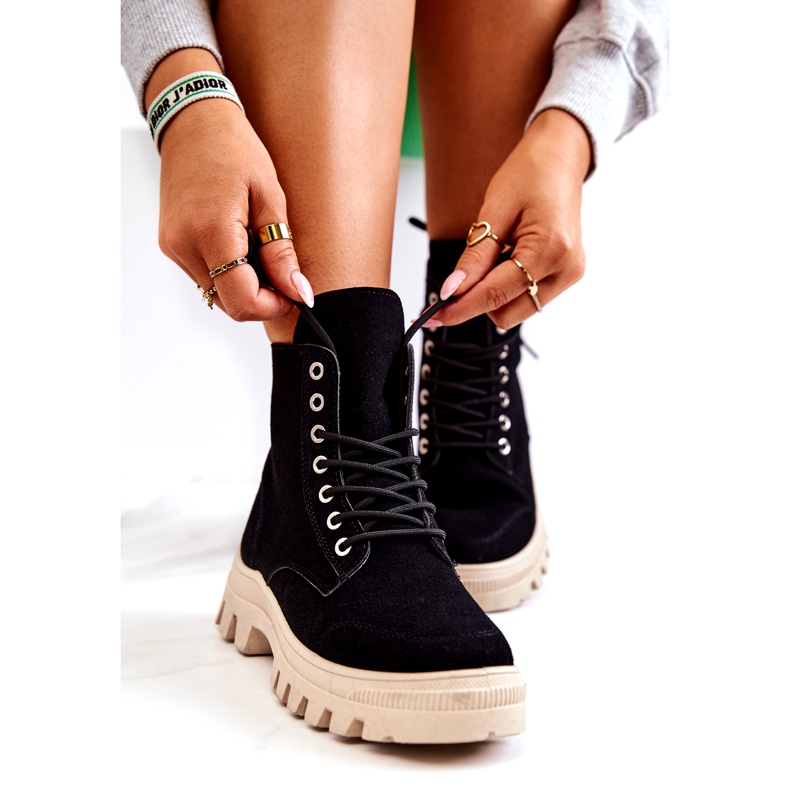 PS1 Antilop čizme zavezane Black Hurricane crno 1