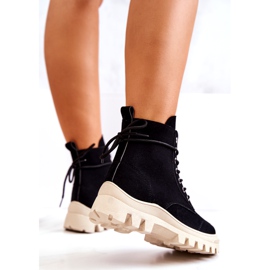 PS1 Antilop čizme zavezane Black Hurricane crna 4