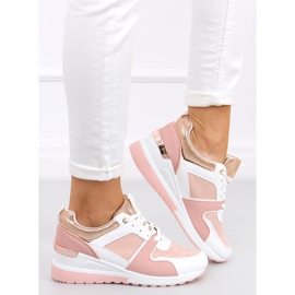 Adan Pink sportske cipele na klin ružičasta raznobojna 2