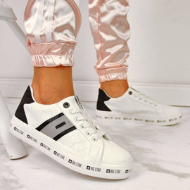 Niske tenisice na platformi Big Star W II274071 bijele boje bijela crna siva 2