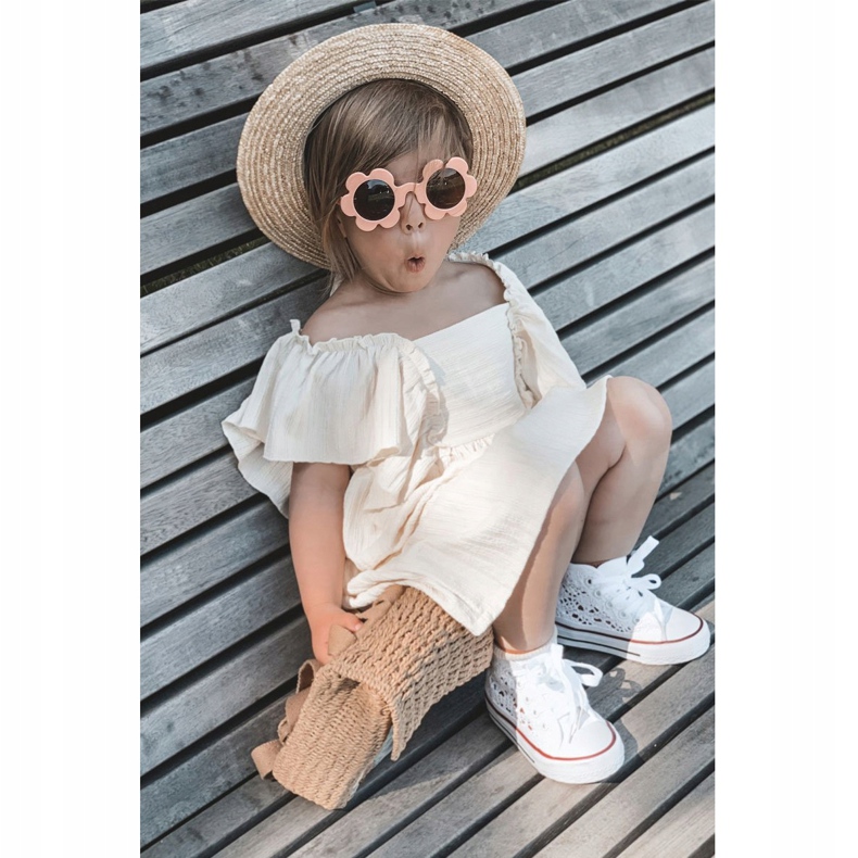 Dječje tenisice s visokim vrhom s čipkastom bijelom Roly-Poly bijela 3