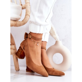 Suede cipele s mašnom Maciejka 05059-29 smeđe smeđa 1