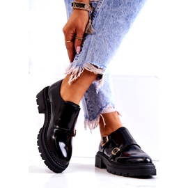 PL5 Kožne cipele s kopčom La.Fi Black Leonie crna 3