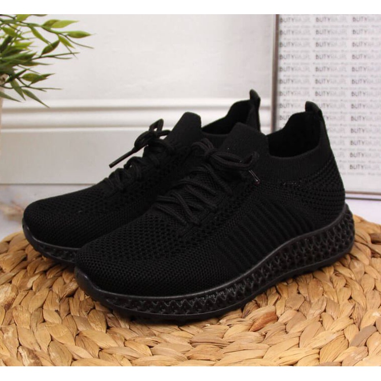 Tekstilne sportske cipele News Jr EVE338A crne crno 2