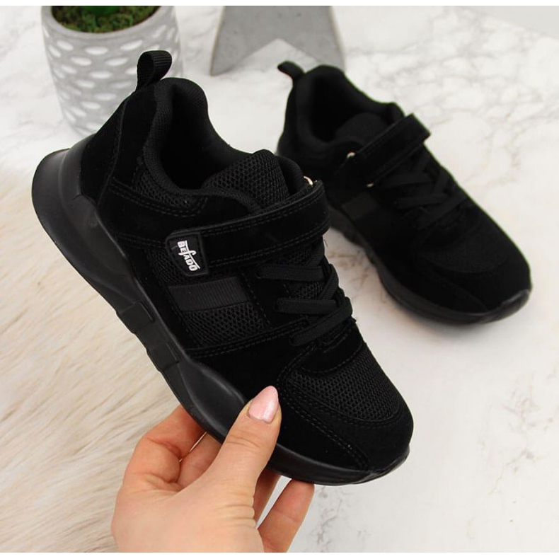 Black Befado Jr BEF25A čičak sportske cipele crno 1