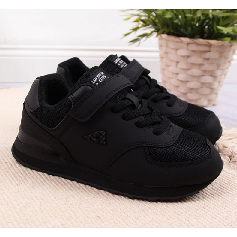 Cipele na čičak American Club Jr AM788A crne crna 2