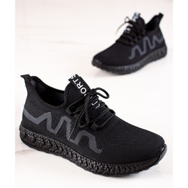 TRENDI Lagane sportske cipele crno 1