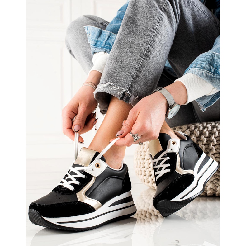 TRENDI Elegantne tenisice crna 1