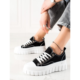 W. Potocki Tenisice na platformi Potocki crno 1