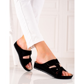 Udobne i lagane VINCEZA papuče crna 1