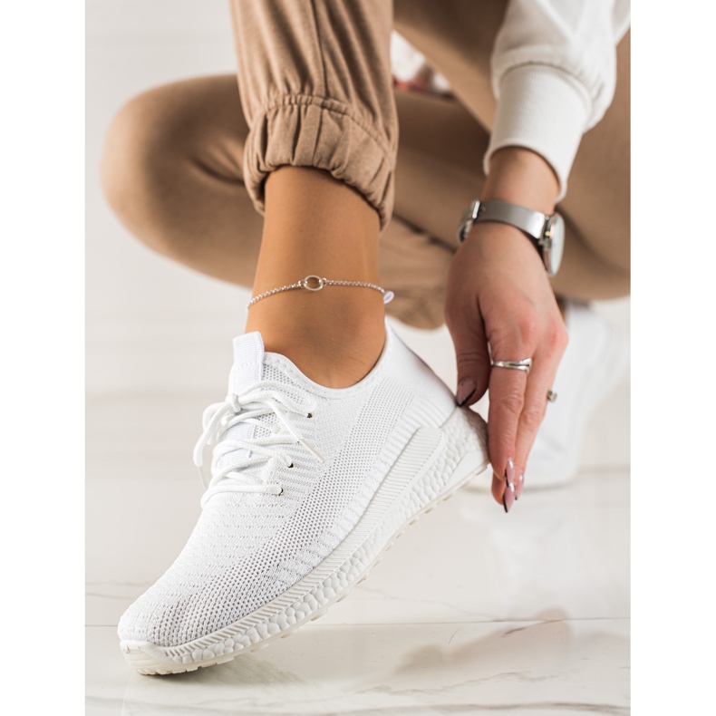 TRENDI Ležerne sportske cipele bijela 2