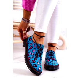 Ženske Oxfordice Maciejka 04087-47 Kožne cipele Plave višebojan 1