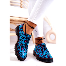 Ženske Oxfordice Maciejka 04087-47 Kožne cipele Plave raznobojna 2