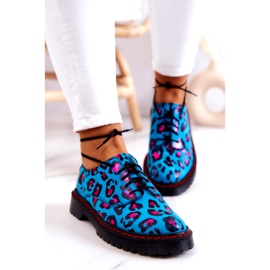 Ženske Oxfordice Maciejka 04087-47 Kožne cipele Plave višebojan 3