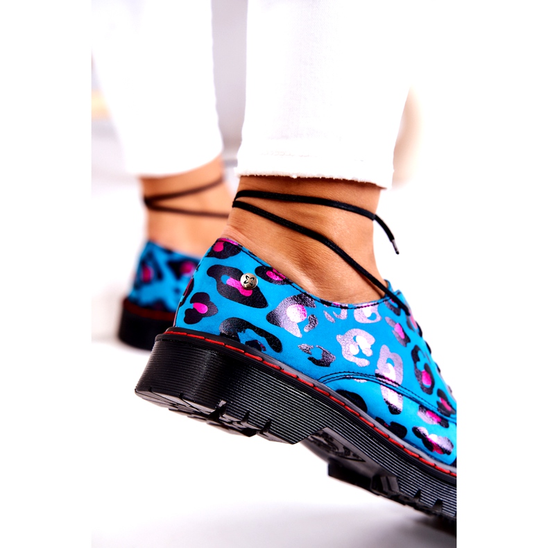 Ženske Oxfordice Maciejka 04087-47 Kožne cipele Plave višebojan 4