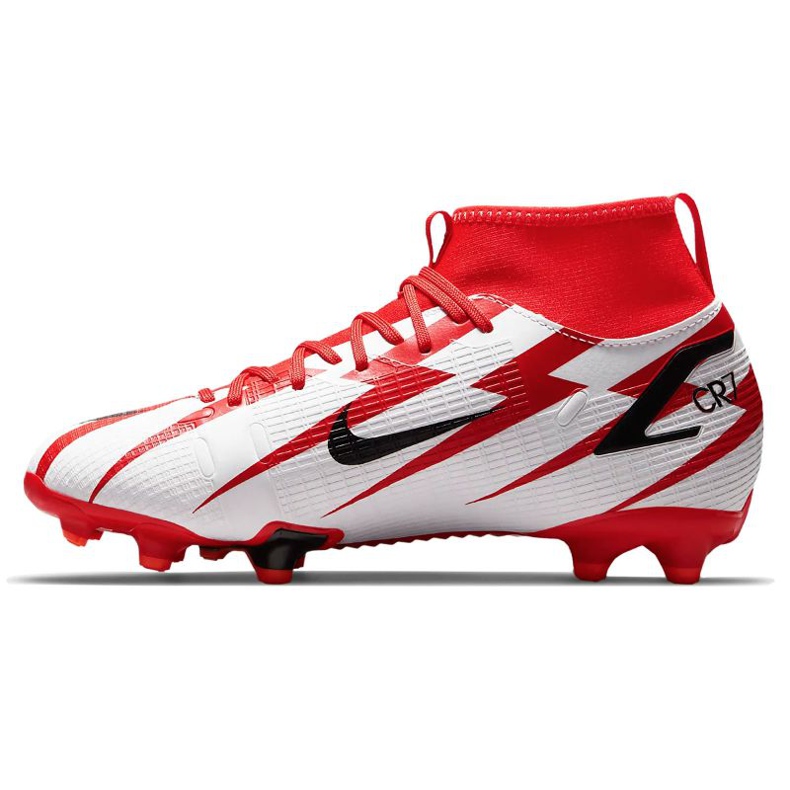 Nike nogometne cipele Superfly 8 Academy CR7 Mg Jr DB2672-600 narančaste i crvene 2