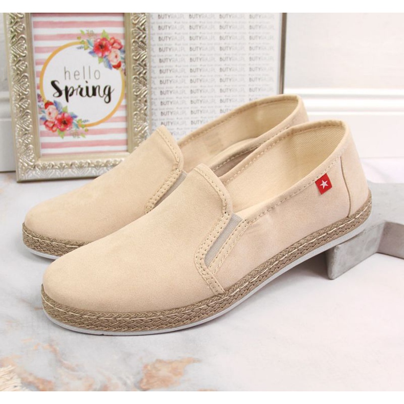 Slip na bež espadrile Big Star W JJ276001 2