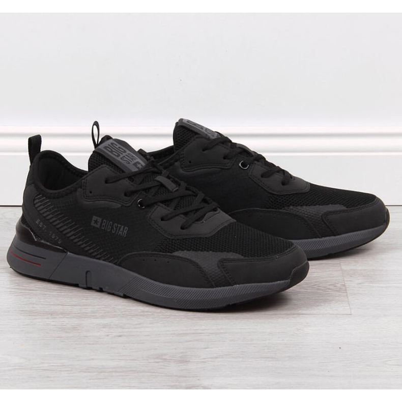 Crne ležerne sportske cipele Big Star M JJ174292 crno 1
