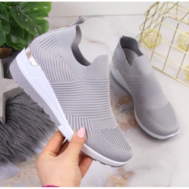 Tenisice slip čarape na McKeylor W JAN95A sive siva 1