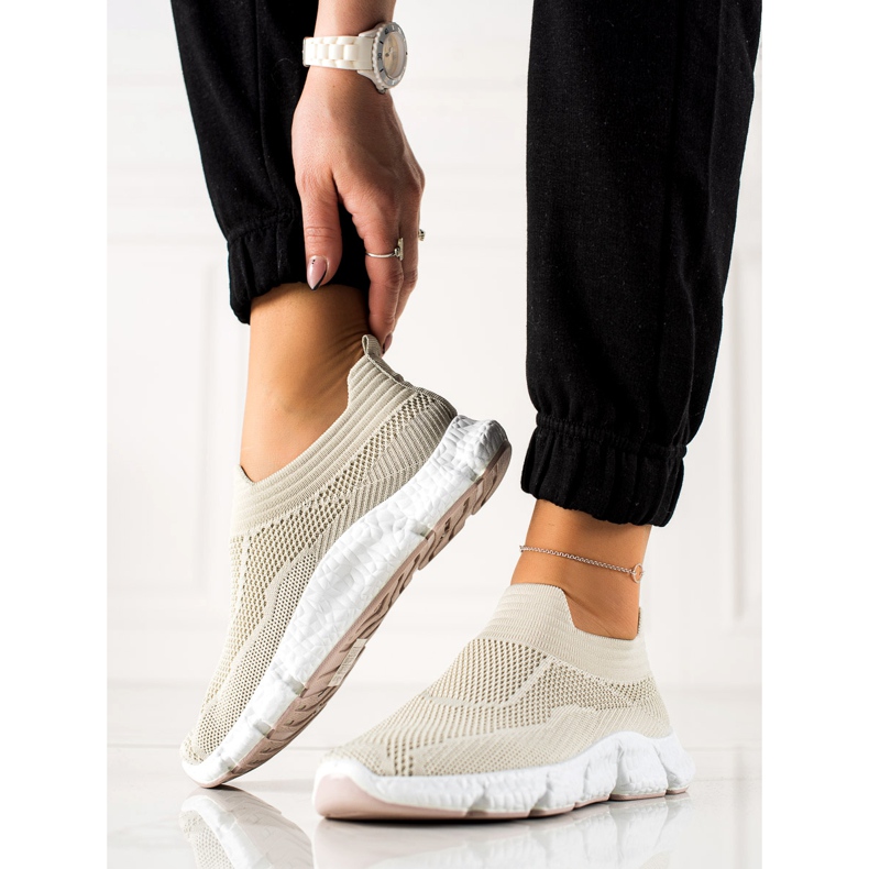 Goodin Tenisice na navlačenje bež 2